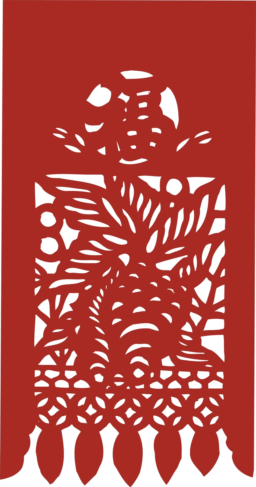 中国风中式传统喜庆民俗人物动物窗花剪纸插画边框AI矢量PNG素材【1990】